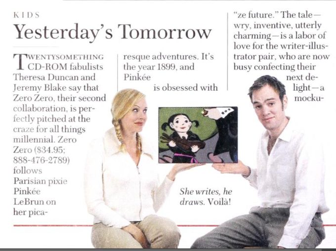 Recuadrito en la revista Newsweek de noviembre de 1997.