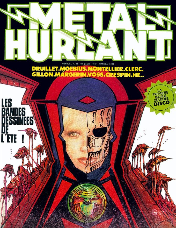 Portada de Philippe Druillet para Metal Hurlant 32 (1978)