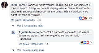 Lo más divertido de WorldWarBot2020 es leer los comentarios