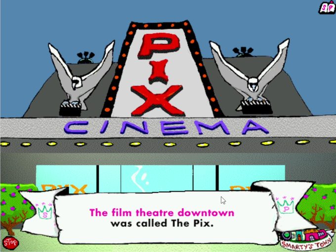 El cine Pix, del segundo CD-ROM de Duncan Smarty (1996), está basado en la sala del mismo nombre en su pueblo natal.