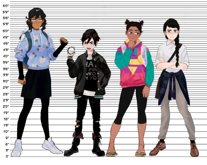 Las protagonistas de la novela visual Butterfly Soup (2017) de Brianna Lei. American Doujinshi.