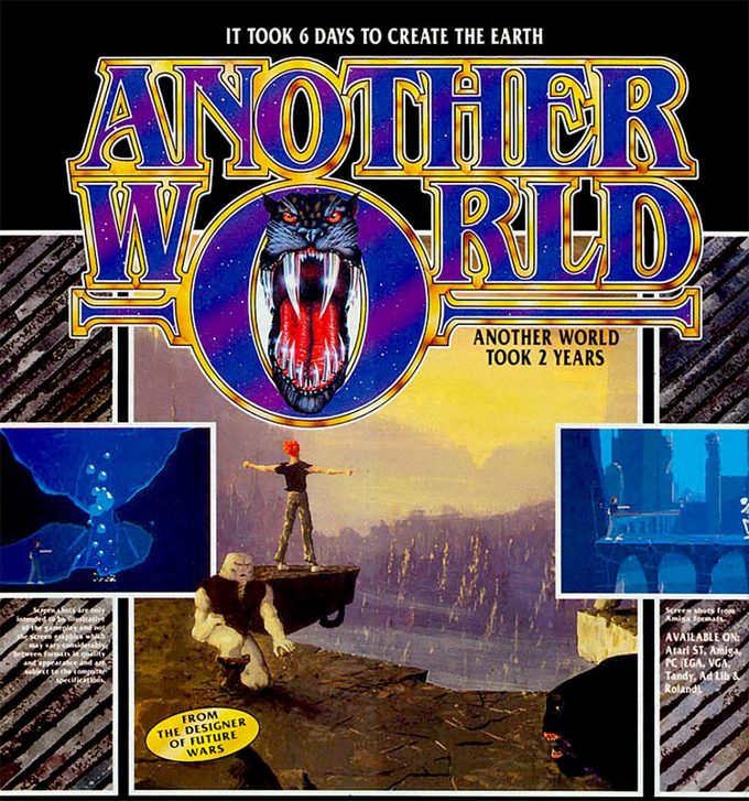 Publicidad inglesa de Another World (conocido como Out of this World en USA): “Tomó seis días crear la Tierra. Another World tomó dos años.”