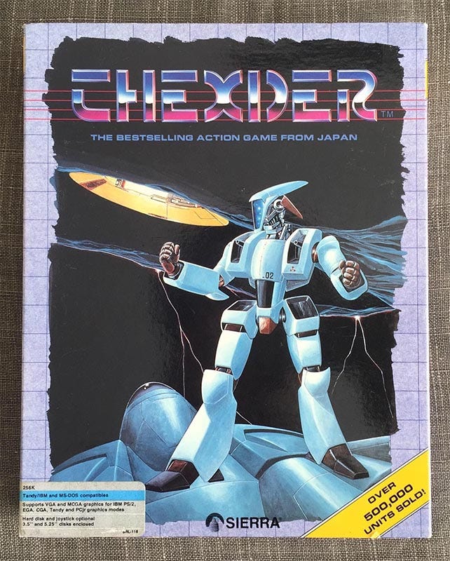 La edición de Sierra de Thexder promocionaba que el juego era japonés, y que había vendido medio millón de unidades en su país de origen.