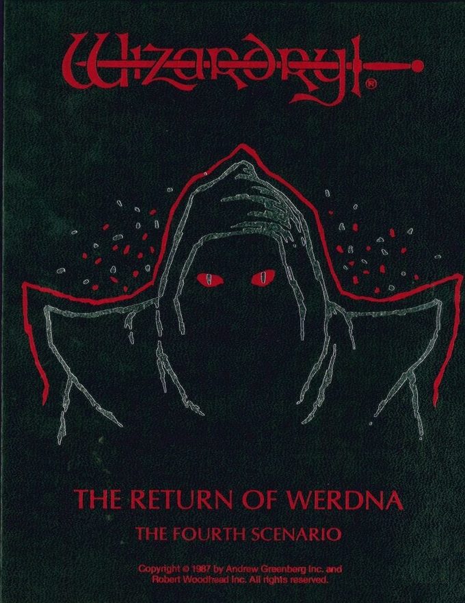 Hasta la portada de Wizardry IV parecía salida de otra época.