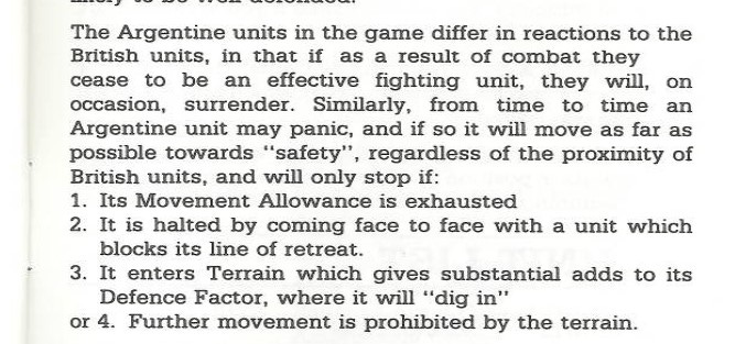 Extractos del manual de Falklands ‘82.