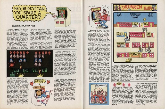 John Holmstrom no era el tipo más, digamos, “deconstruido” del punk, pero Video Games es la única revista que captura la cultura gamer del momento que, sí, era casi exclusivamente masculina.