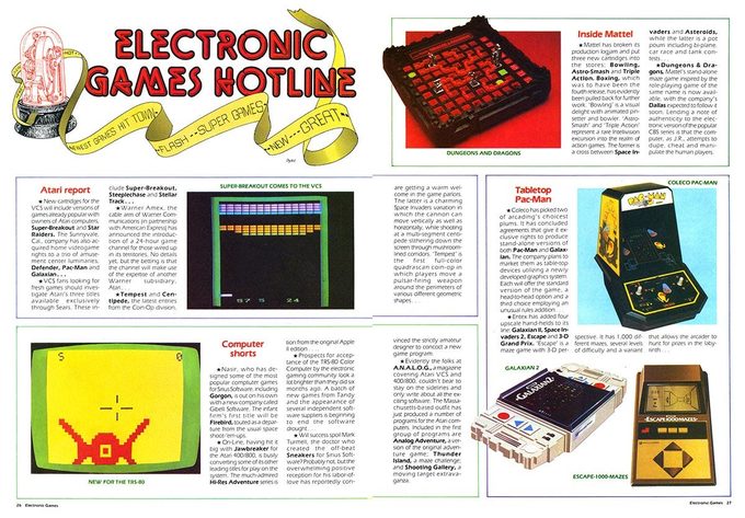 Electronic Games hablaba de todo: consolas, computadoras, arcades, handhelds. Es un registro de la brutal saturación del mercado.