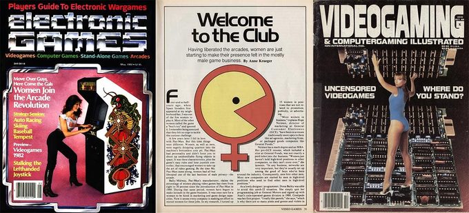 Tres visiones del feminismo, en artículos de Videogaming Illustrated, Video Games y Electronic Games.