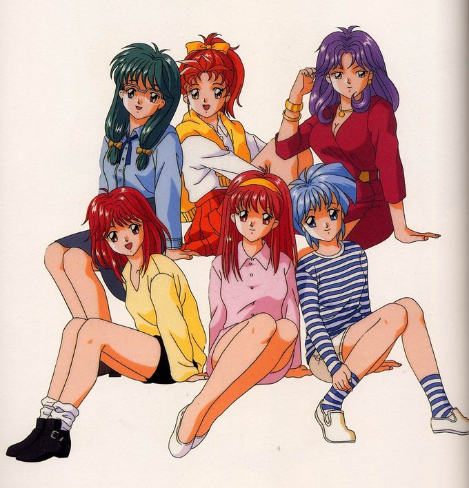 El look de Tokimeki Memorial evita la sexualización explícita de sus personajes.