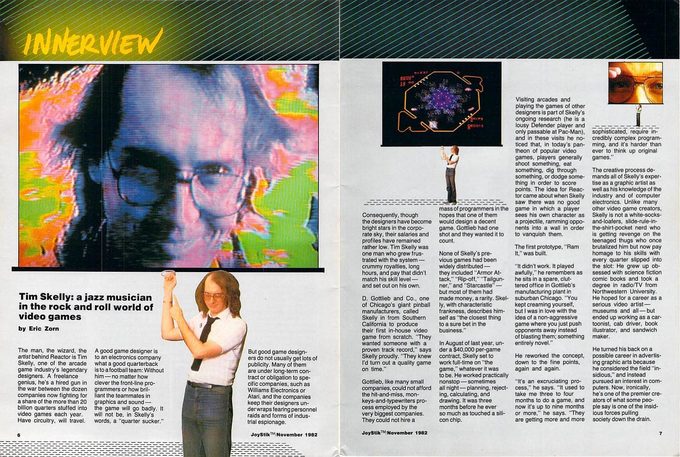 Las revistas de gaming de 1982 tenían dos rockstars propios: Eugene Jarvis y Tim Skelly
