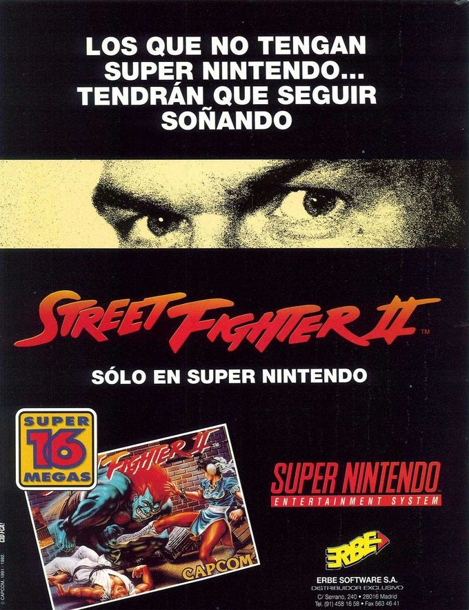 Honestidad brutal en los avisos españoles de la edición de Super Nintendo.