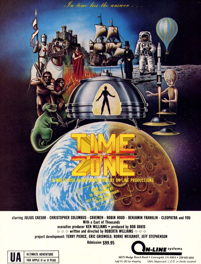 Time Zone, el juego más ambicioso de On-Line Systems, quería vender una experiencia casi cinematográfica.